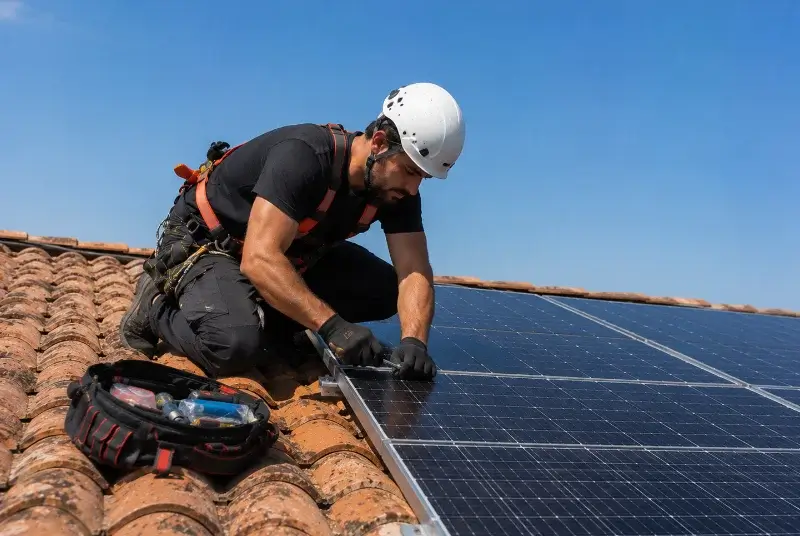 Maintenance et monitoring de panneaux solaires à Brassac